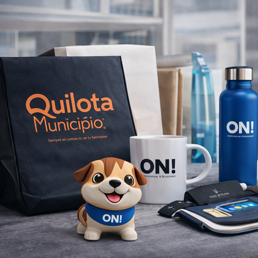 Imágen de distintos productos de merchandising