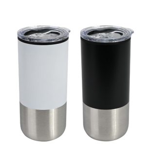 Mug metálico/plástico «THEO» 450cc