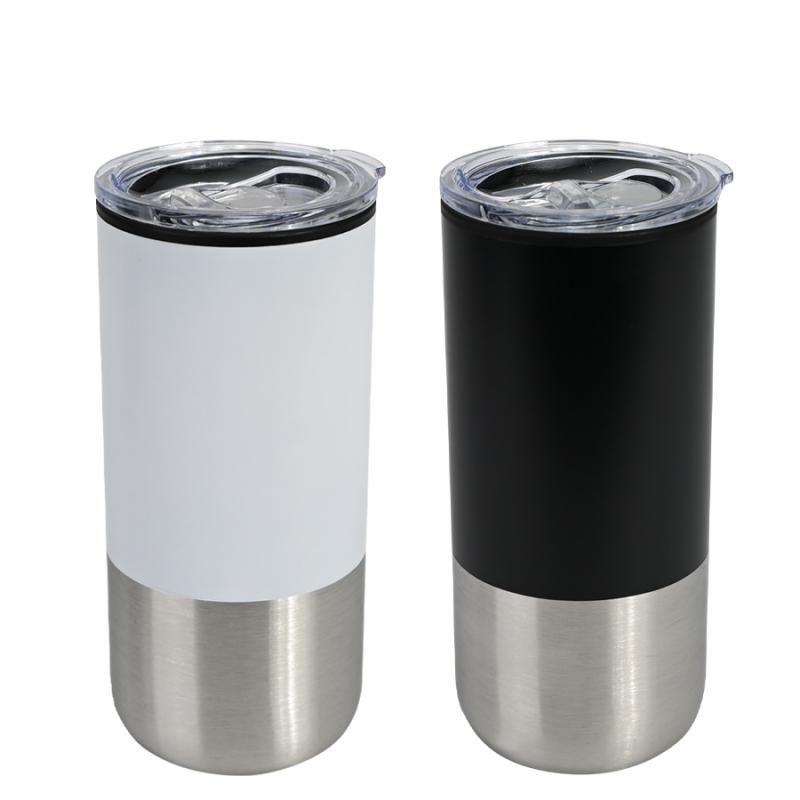 Mug metálico/plástico «THEO» 450cc