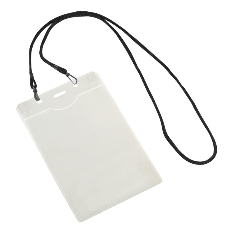 Porta-Credencial con Colgador Negro