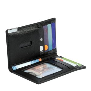 Porta-Tarjetas vertical de Eco-Cuero «LICENSE»