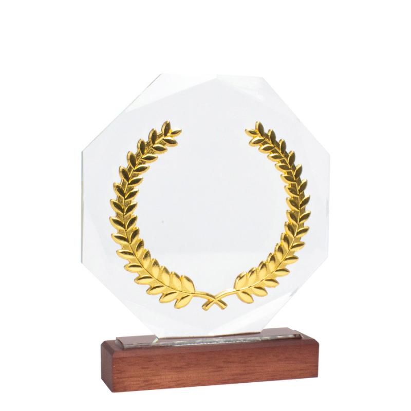 Trofeo Galvano de Madera, Cristal y Acero «Phelps»