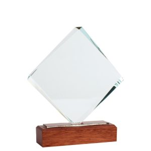 Trofeo Galvano de Madera y Cristal «Fischer»