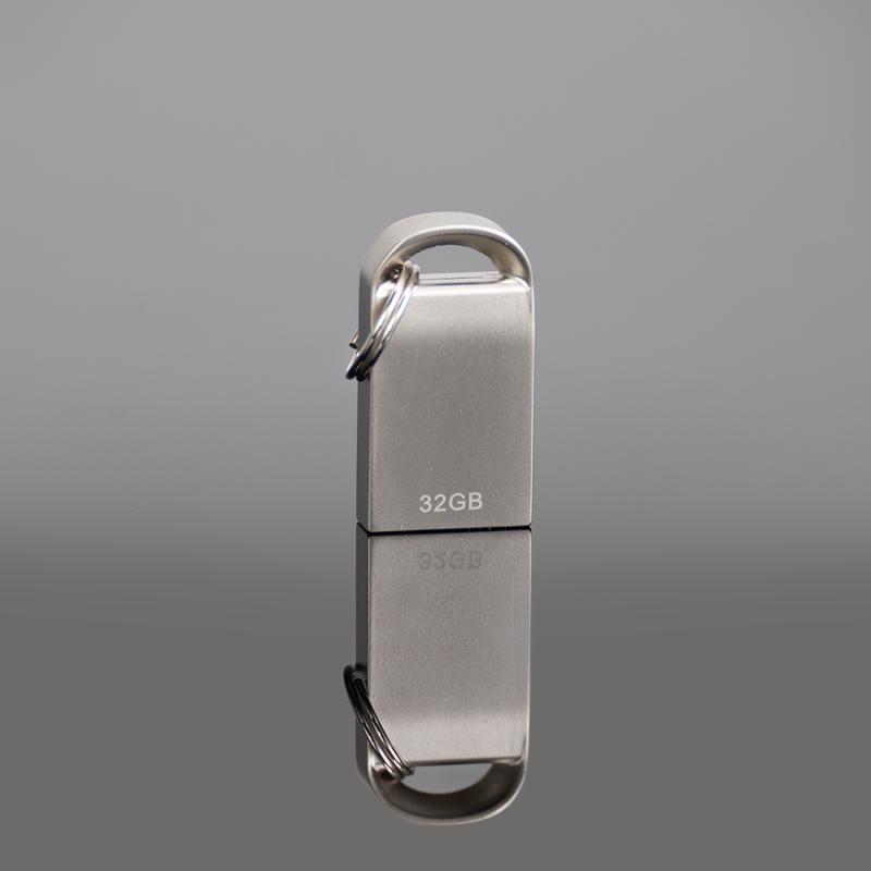 USB 2.0 Mini-Pendrive «Lock» de Acero inoxidable 32GB